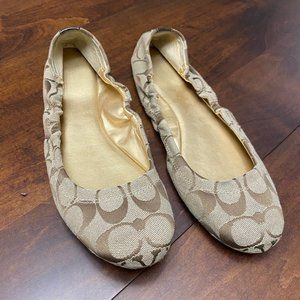 Coach Aly Ballet Flats Size 9